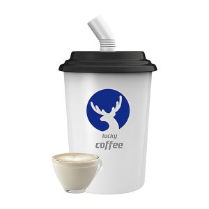 LUCKY Coffee Cup Disposable Vape 8000 Puffs - Latte