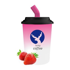 LUCKY Coffee Cup Disposable Vape 8000 Puffs - Strawberry